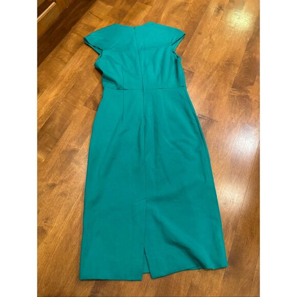 Woman’s Diane von Furstenberg Hadlie sheath dress green size 2 - Picture 4 of 6